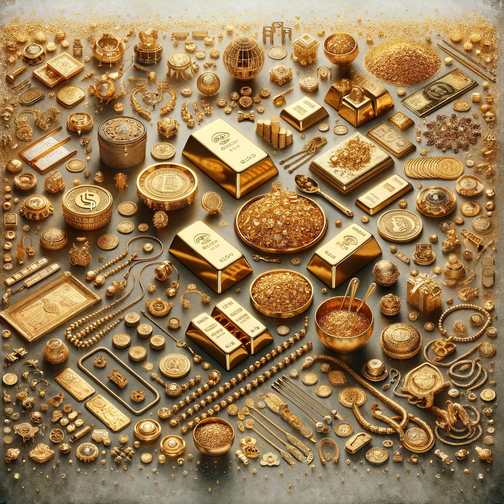 different types of gold